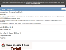 Tablet Screenshot of gruppo-micologico-crema.com